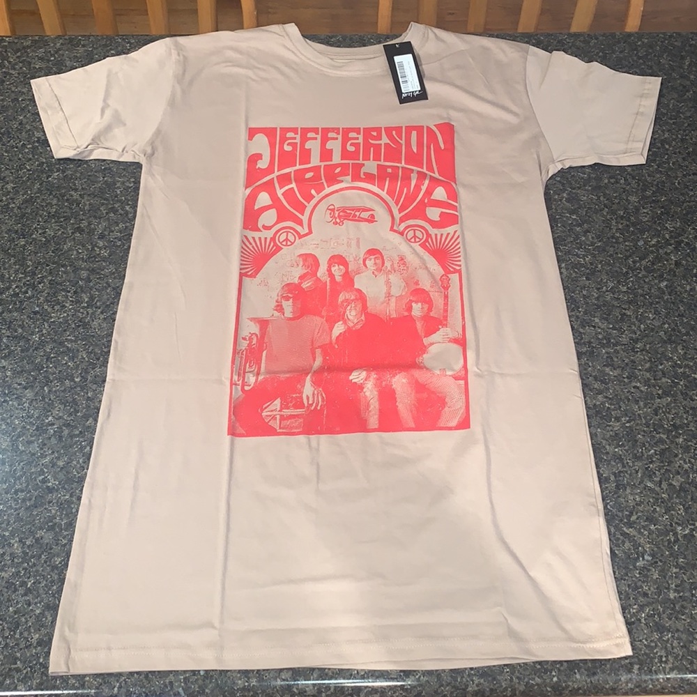 🎉HP🎉 ALMOST GONE! Jefferson Airplane Mini Tee Shirt Dress - Picture 2 of 5